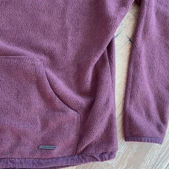 Carve Designs Maroon Rowayton Cowl Neck Pullover - Picture 6 of 8